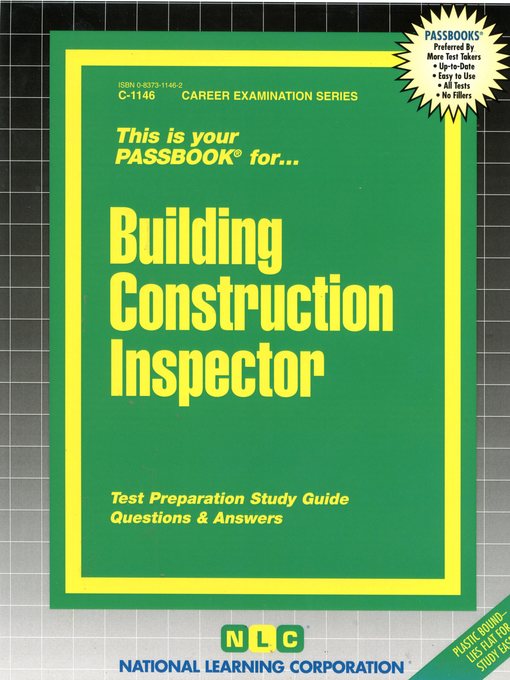 Cover image for Building Construction Inspector